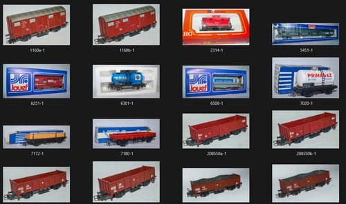 Verschiedene güterzugwagen - verschiedene,